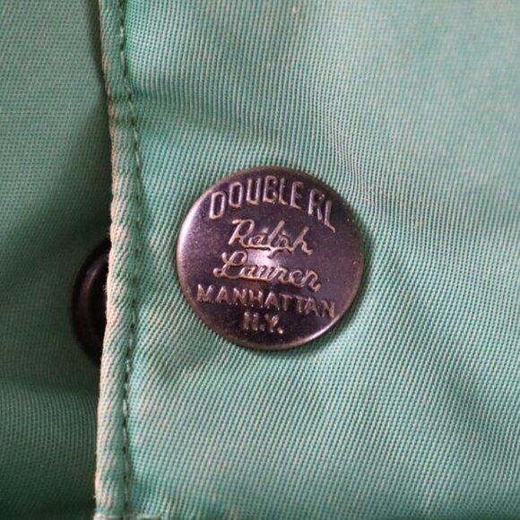 RALPH LAUREN "DOUBLE R" LEATHER-YOKE QUILTED VEST - Picture 5 of 7